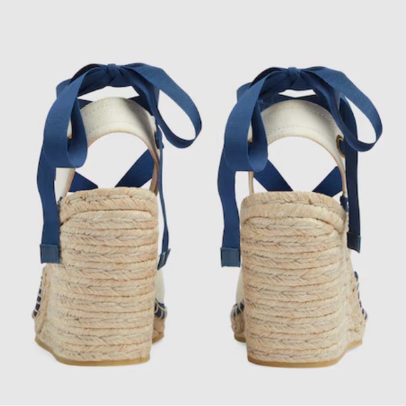 GUCCI espadrille with ribbon tie - Picture 8 of 10